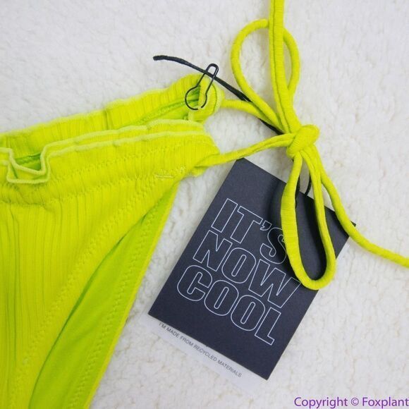 NEW Its Now Cool x free people the frill tri eco neon bikini bottom,‎ M - Picture 14 of 16